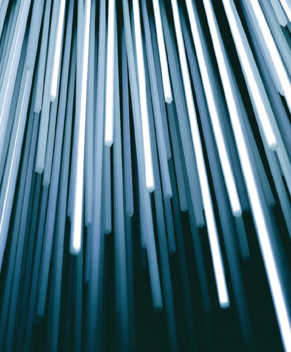Abstract light architecture representing digital transformation